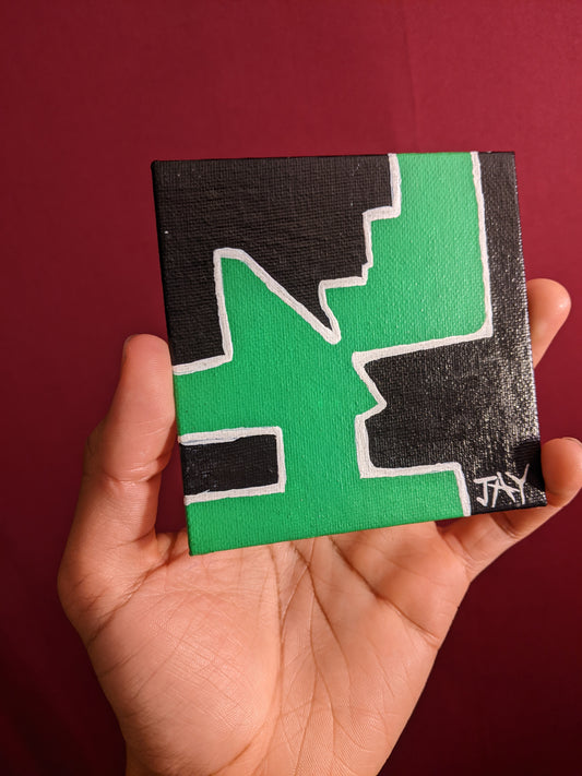 Mini canvas - Cool Tile Piece (panel)