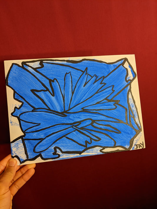 Blue Lotus (panel canvas)