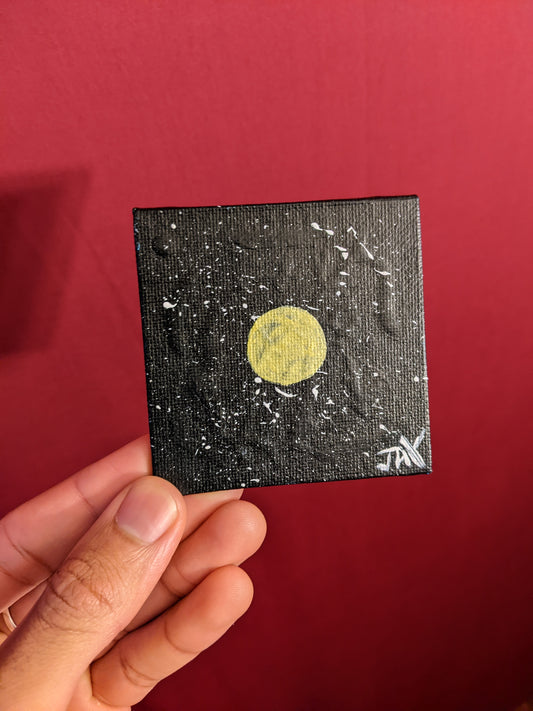 Mini canvas - The Moon (panel)