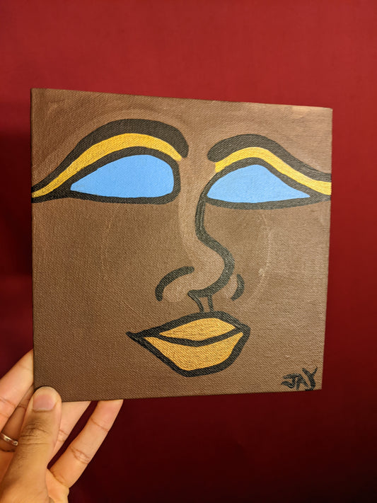 Melanin Beauty (panel canvas)