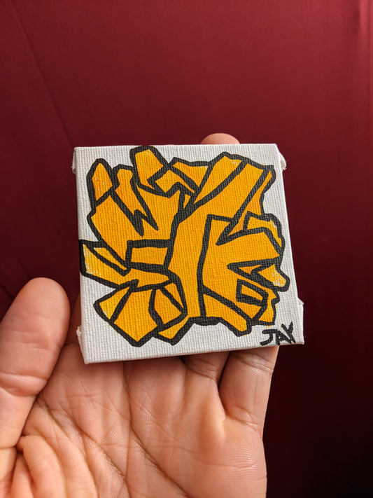 Mini canvas - Yellow Something (panel)