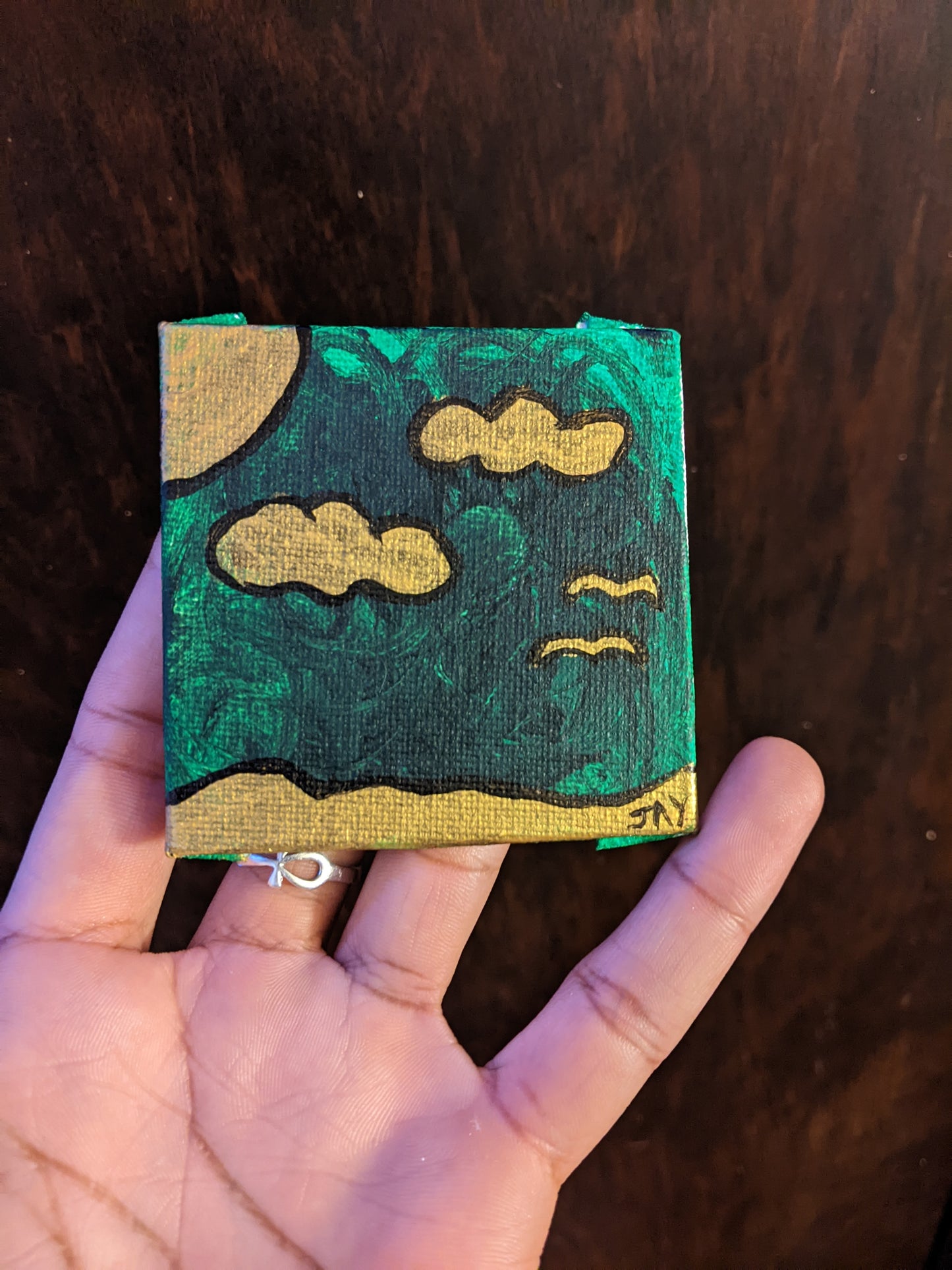 Mini canvas - Emerald Atmosphere (panel)