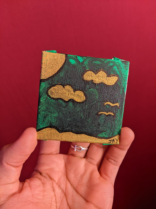 Mini canvas - Emerald Atmosphere (panel)