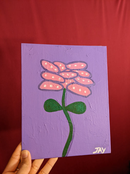 Pink Flower (panel canvas)