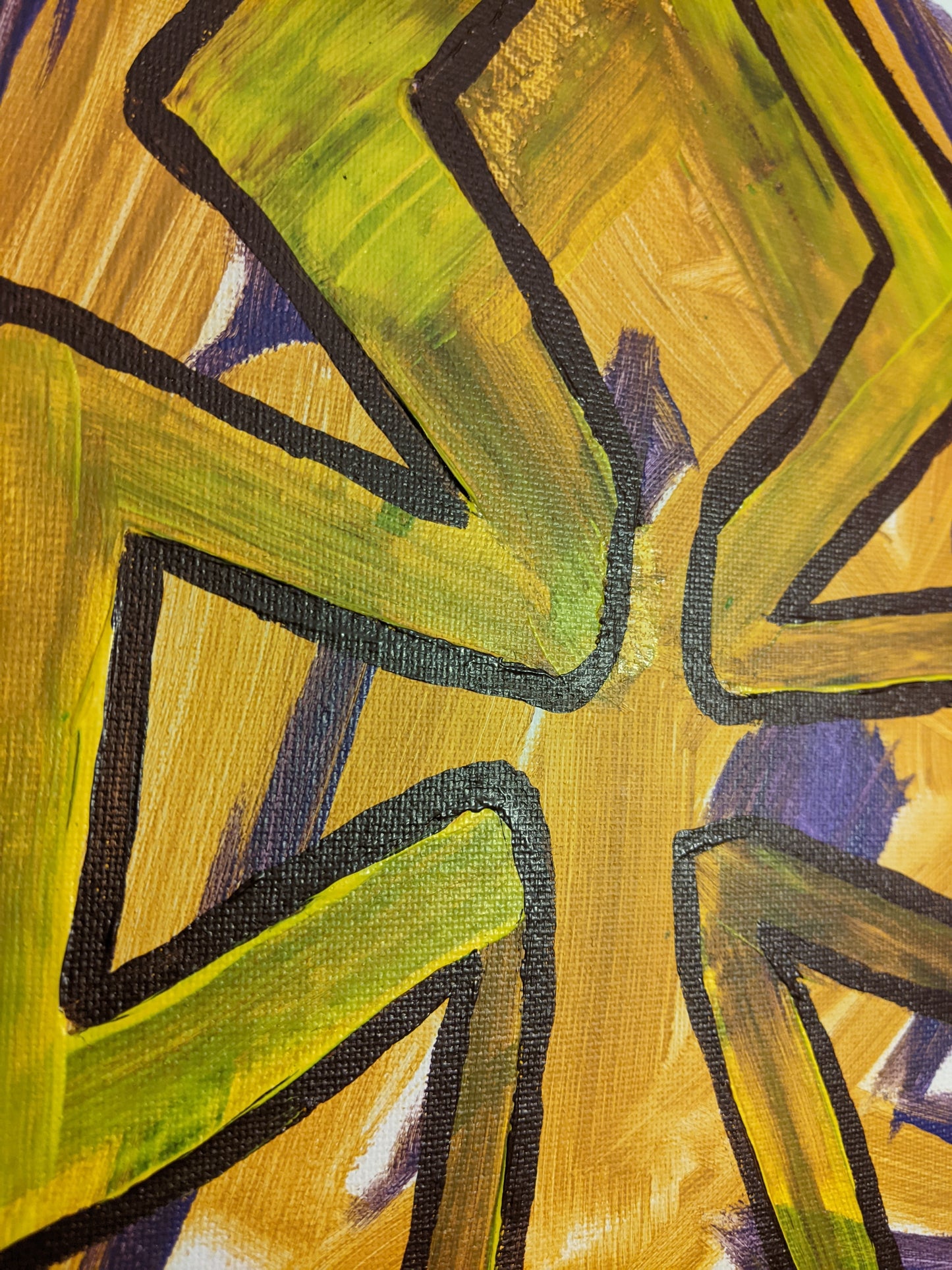 Golden Ankh (Panel canvas)