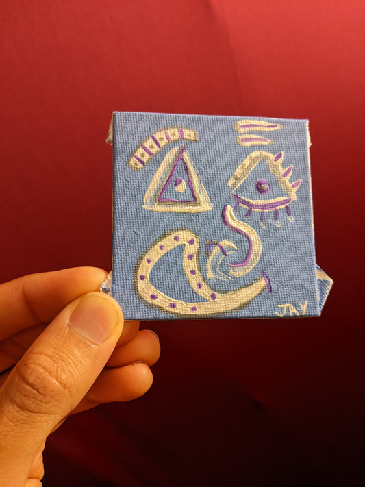 Mini canvas - Crazy Expression (panel)