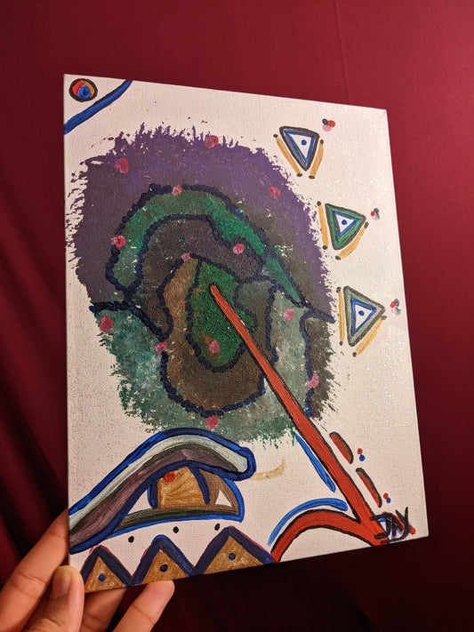 Kemetic Inspired (panel canvas)